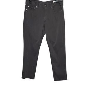 BONOBOS Chino Pant Slim Fit Stretch Modern Minimalist Casual in Gray Mens 36x30